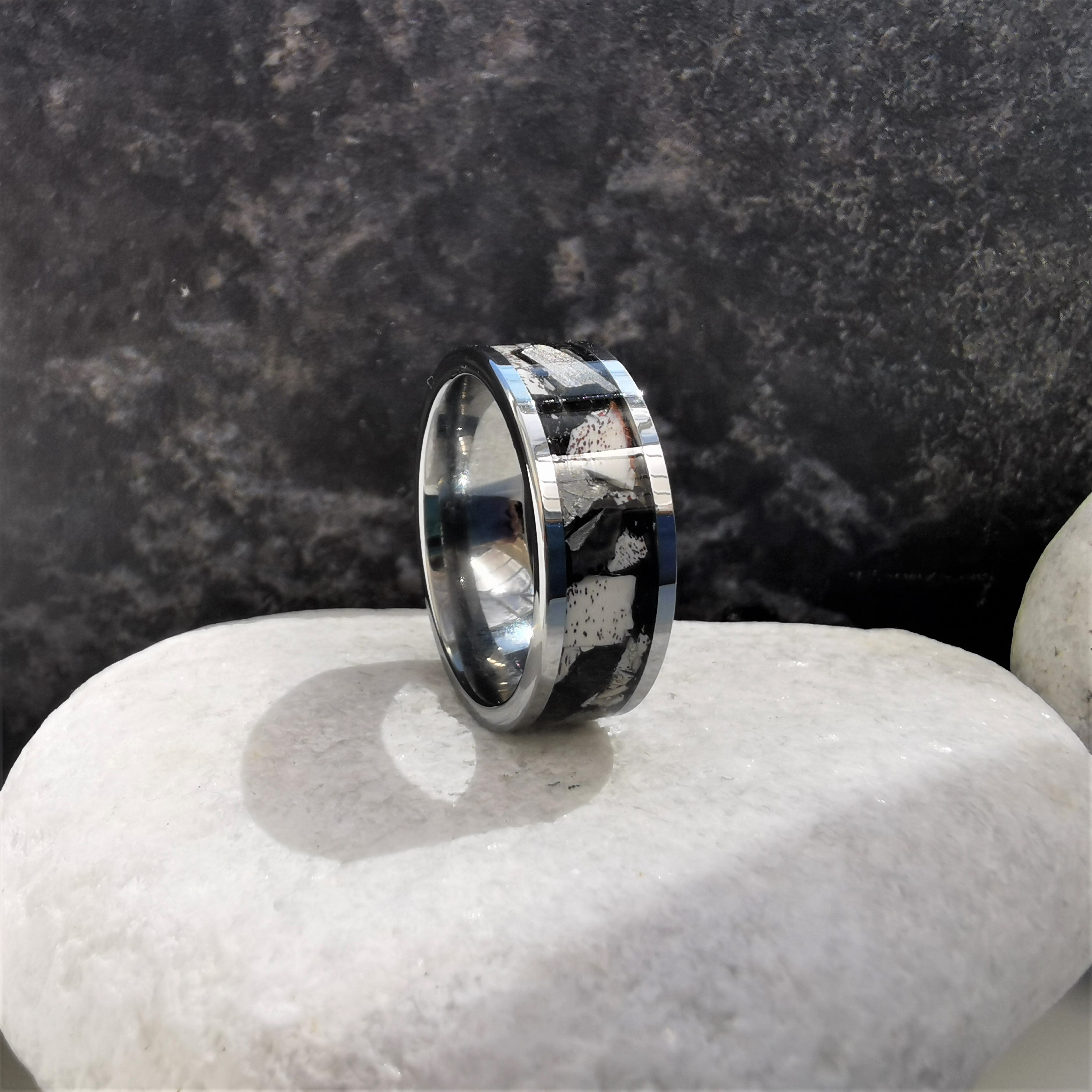Tungsten Fossil Ring