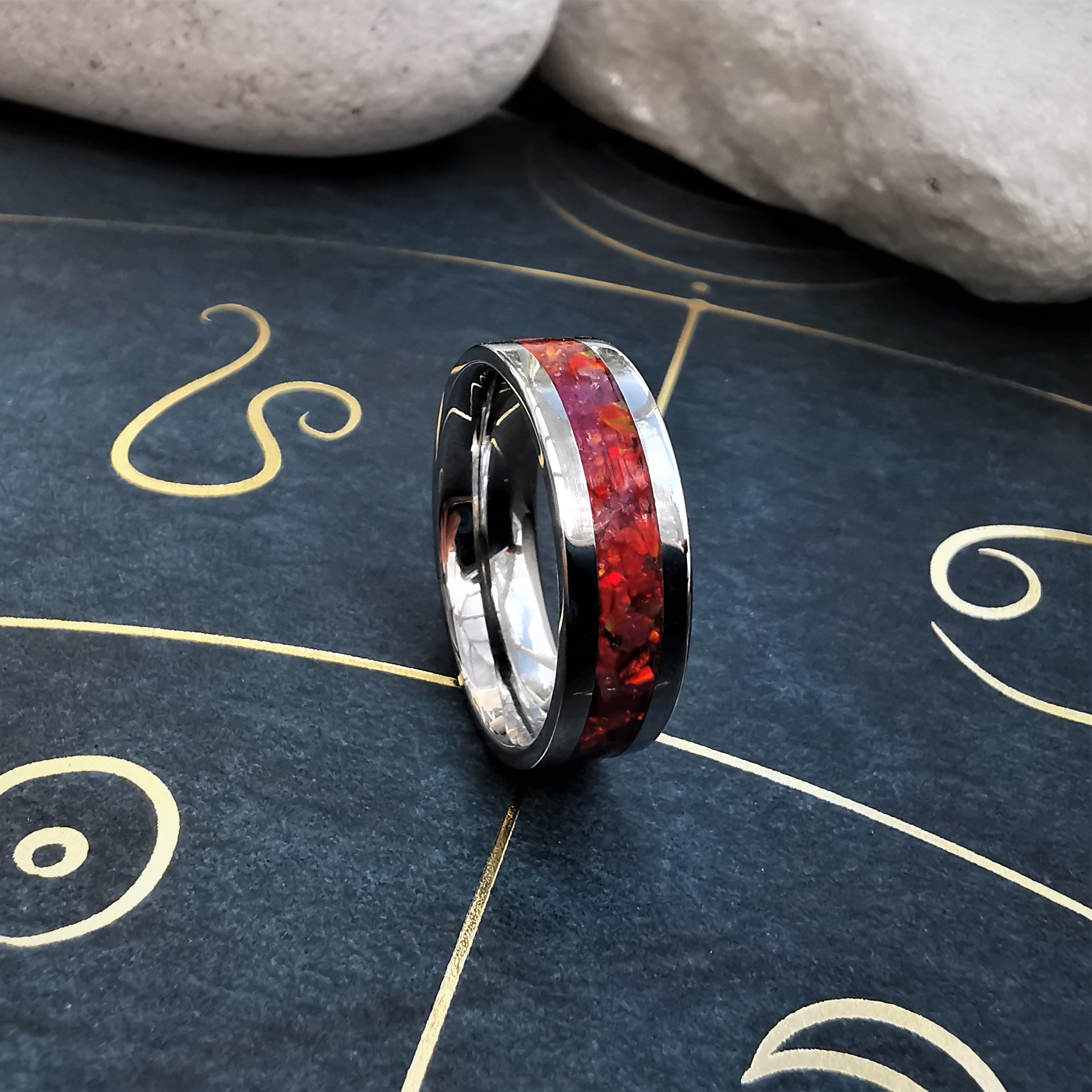 Ruby Opal Ring Front