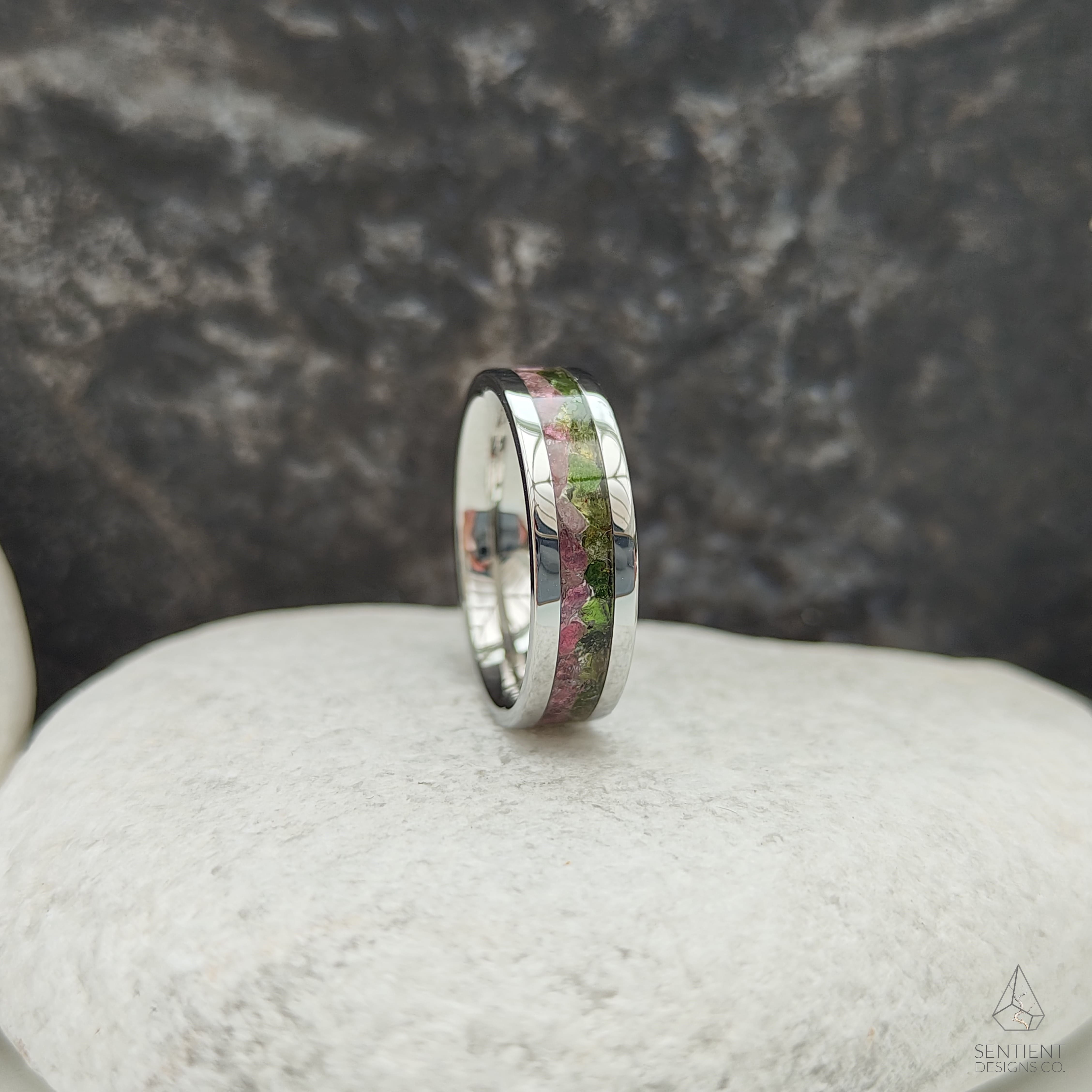 Watermelon Tourmaline Ring Front