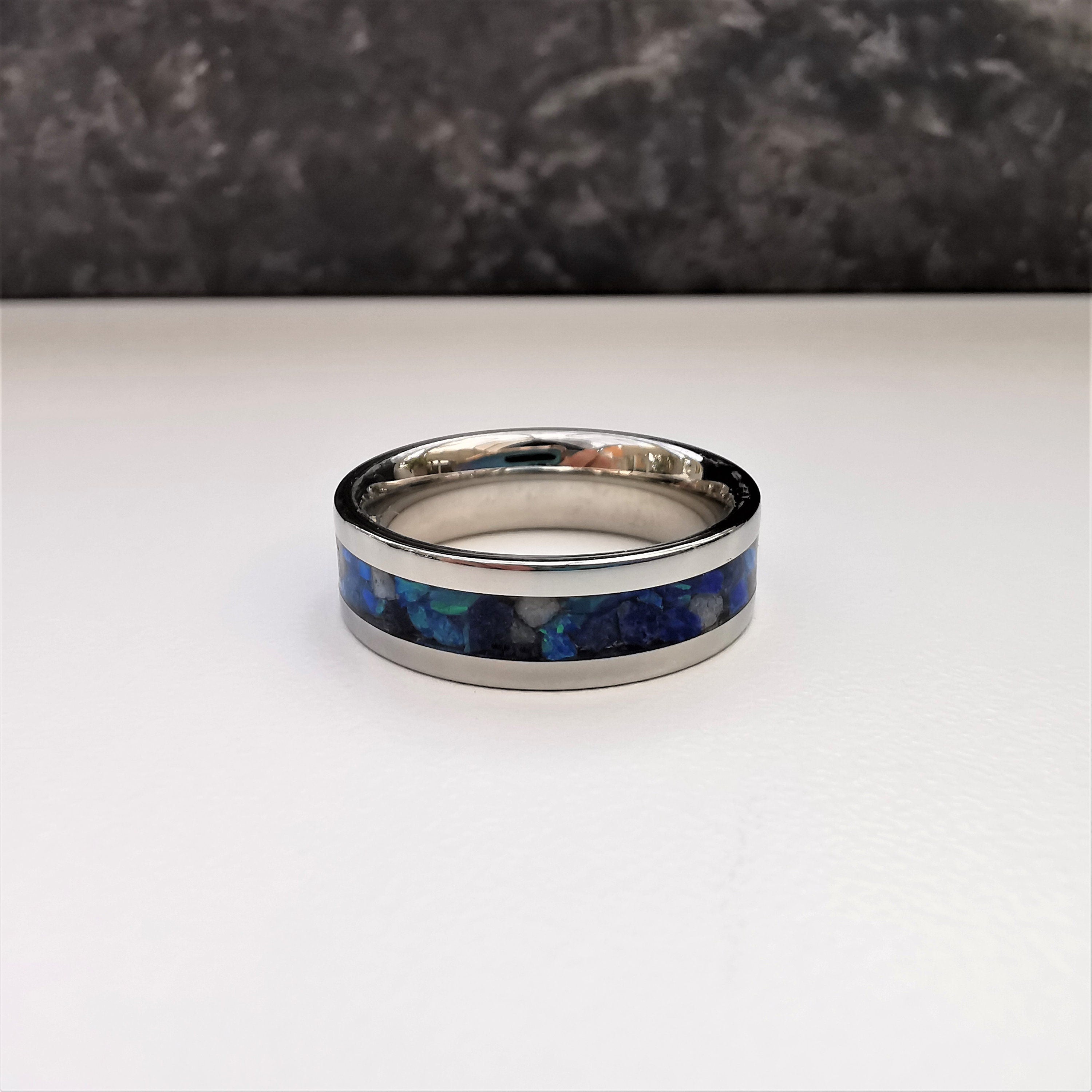 Lapis Lazuli Ring Flat