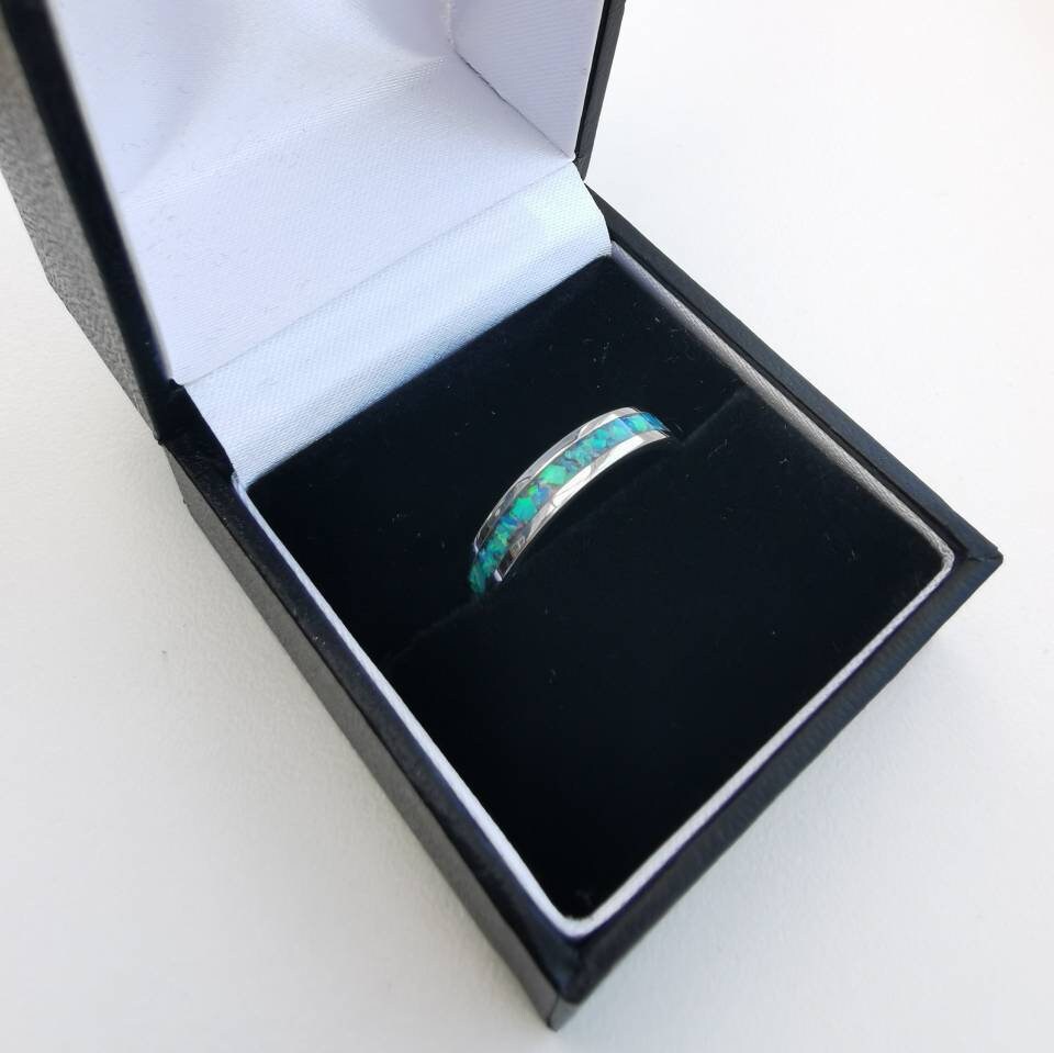 Blue Opal Ring Boxed