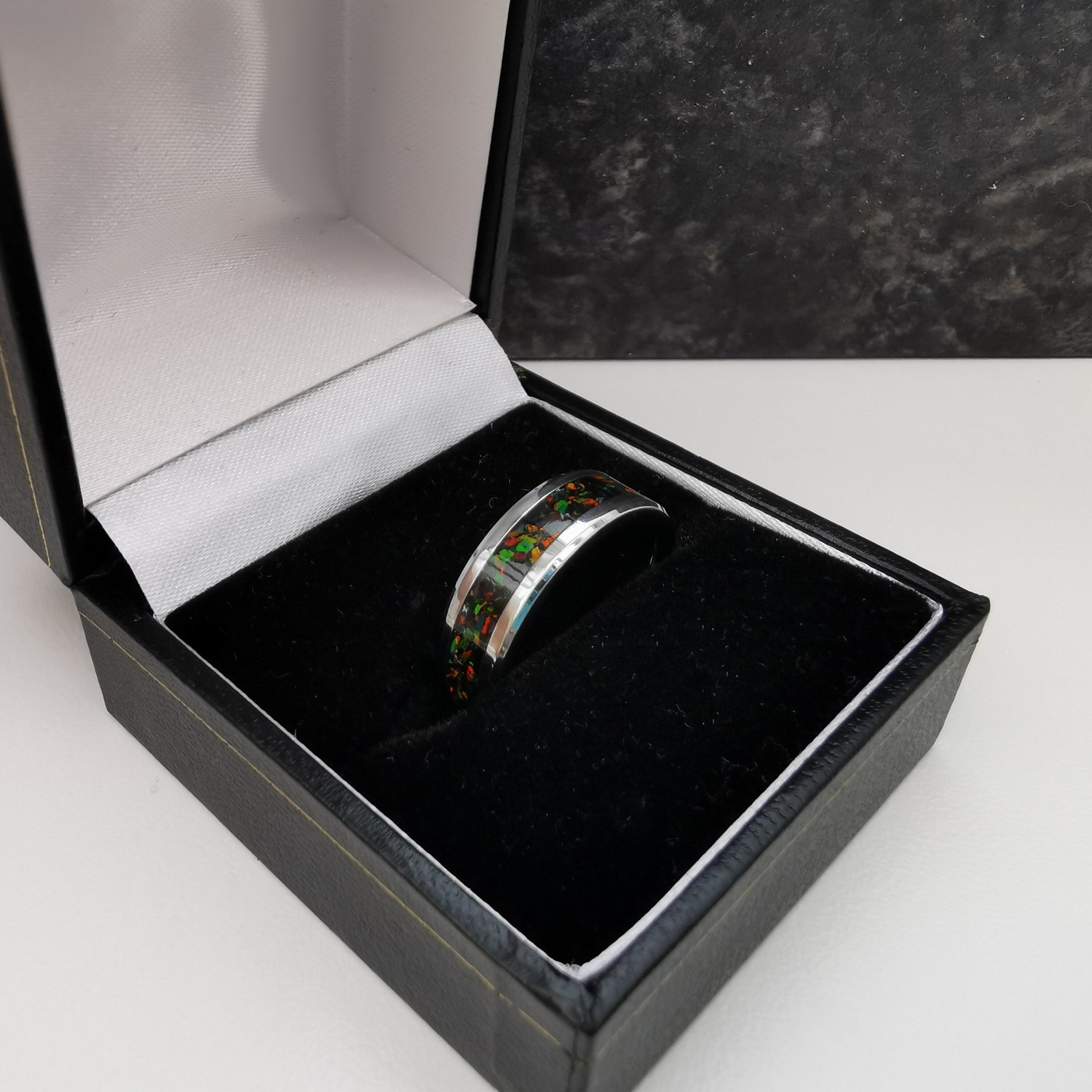 black opal ring boxed