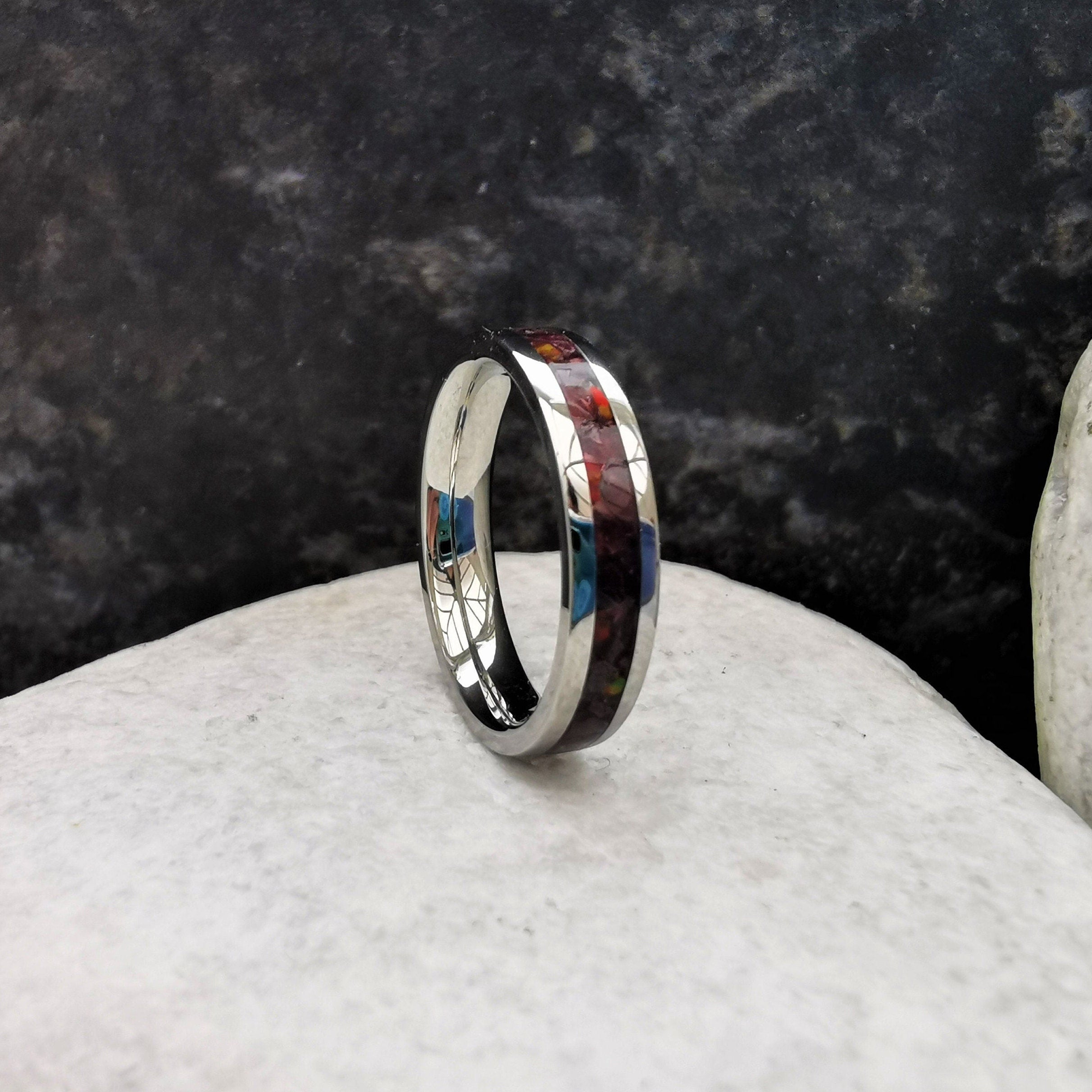 Thin January Birthstone Ring