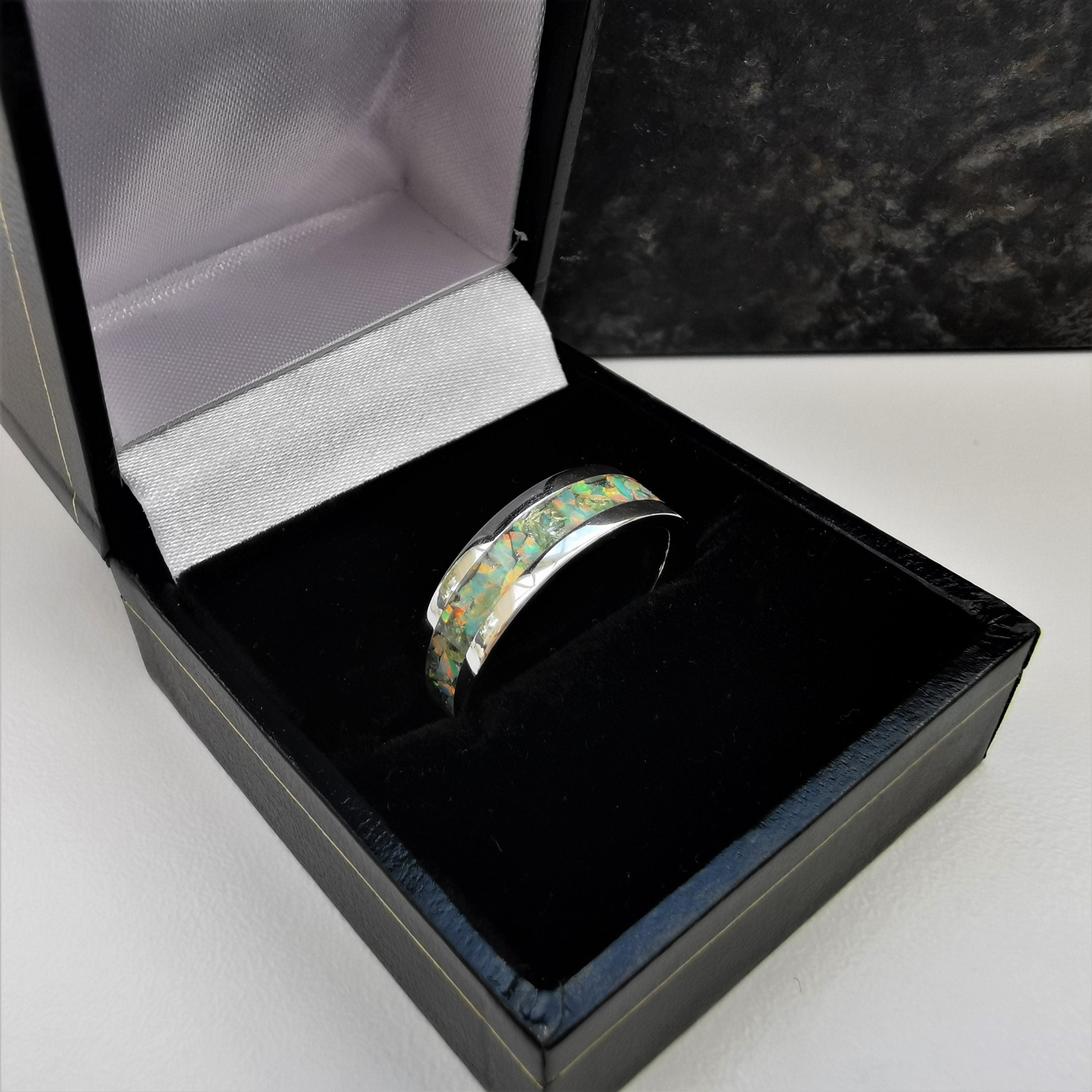 august birthstone ring boxed