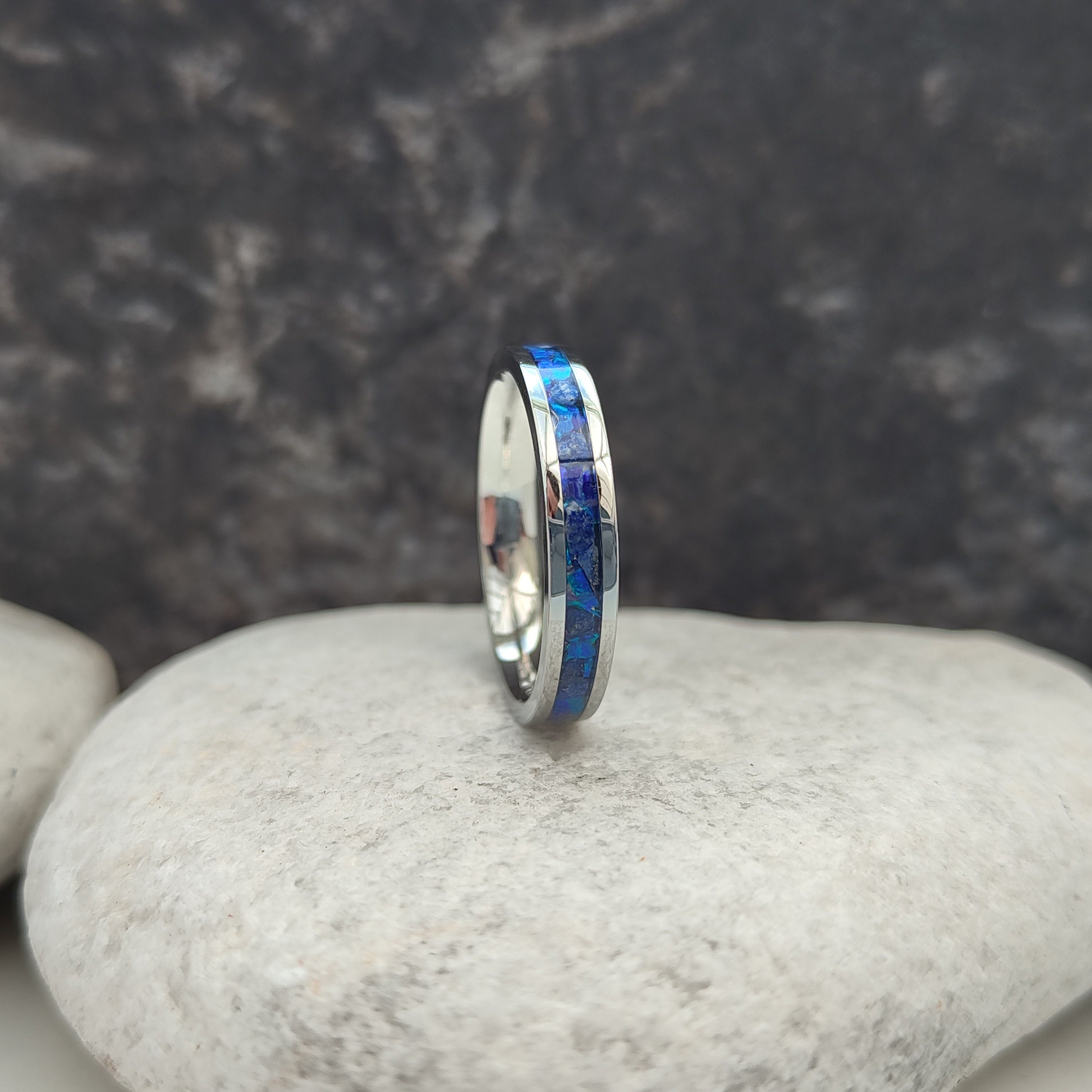 Lapis Lazuli Ring Thin