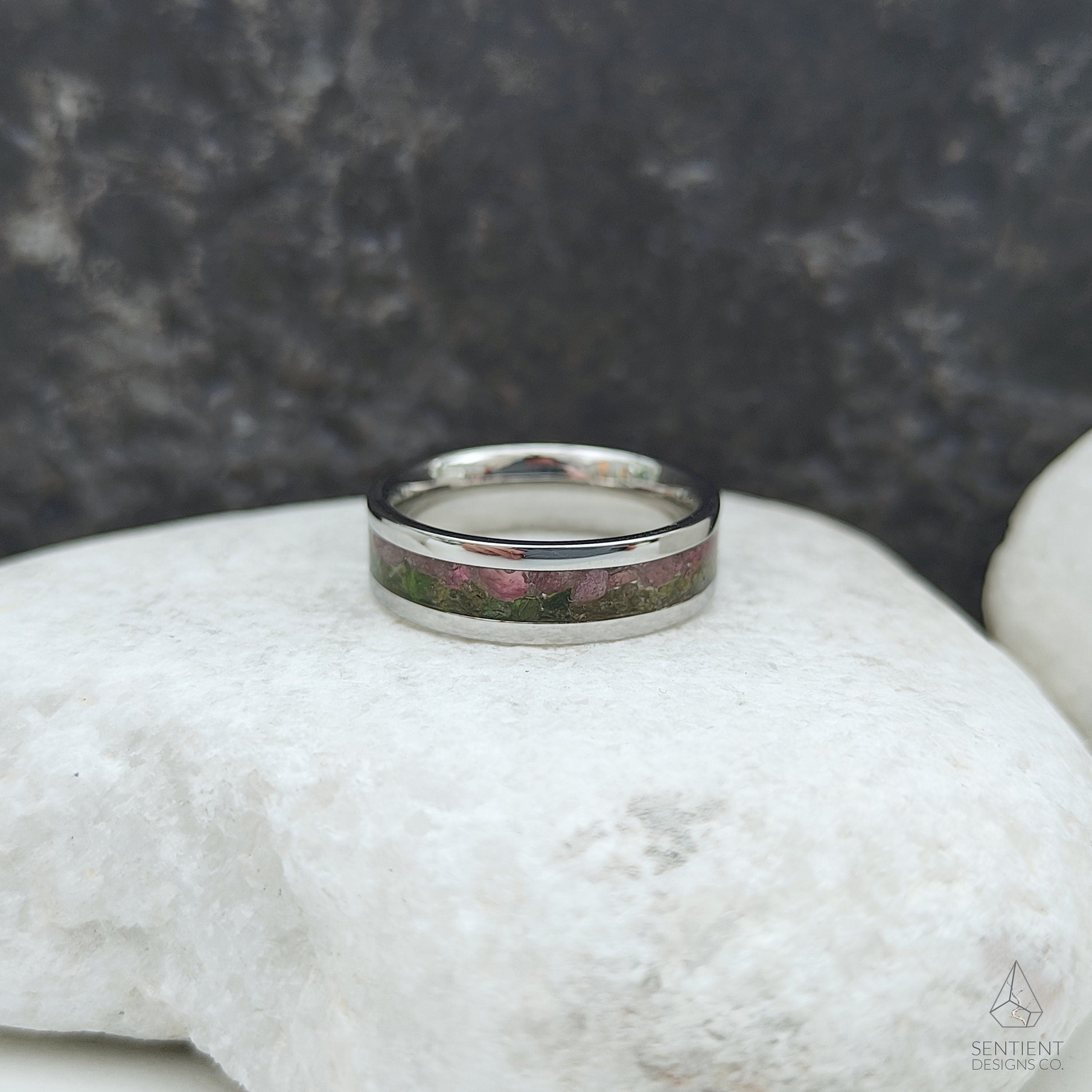 Watermelon Tourmaline Ring Flat