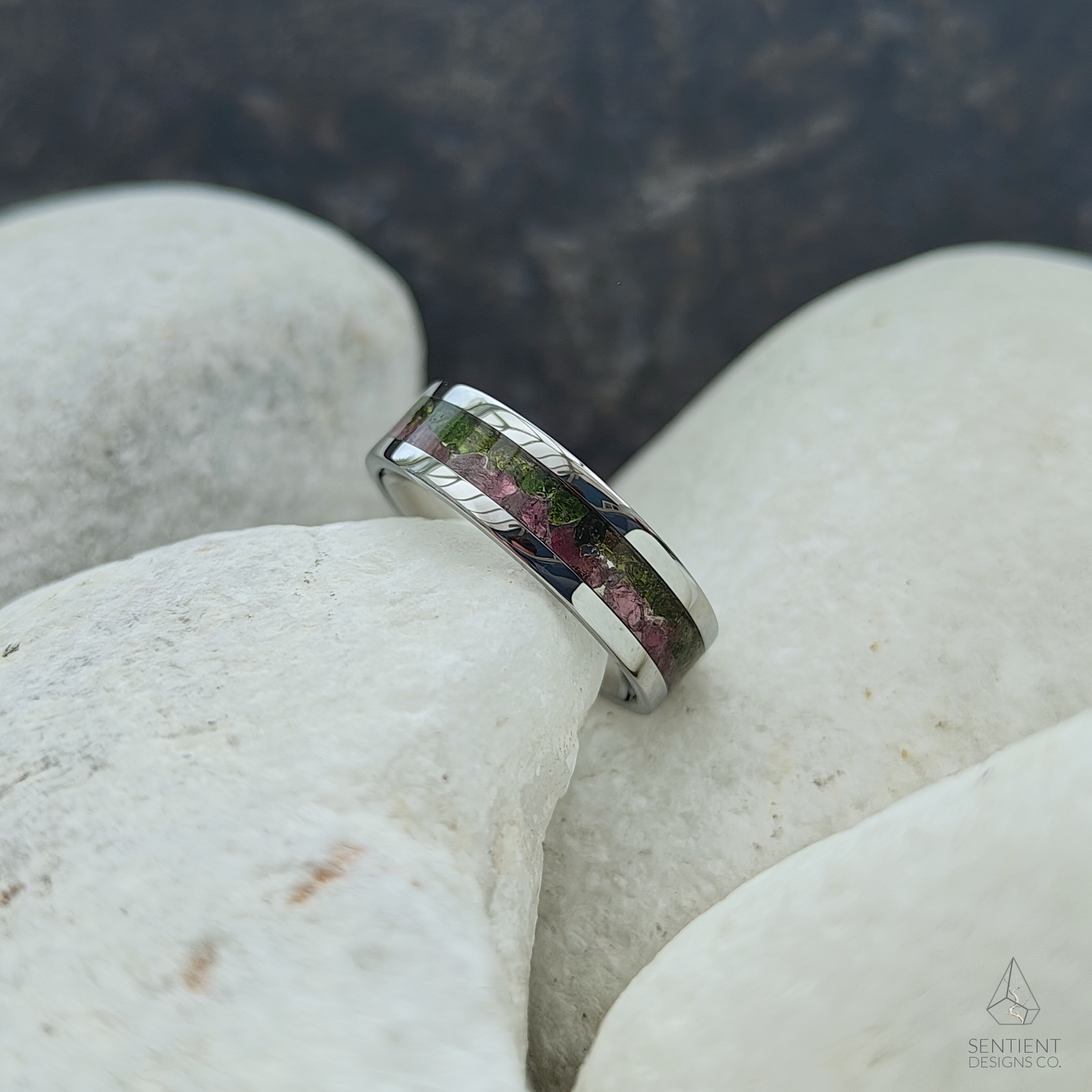 Watermelon Tourmaline Ring Shine